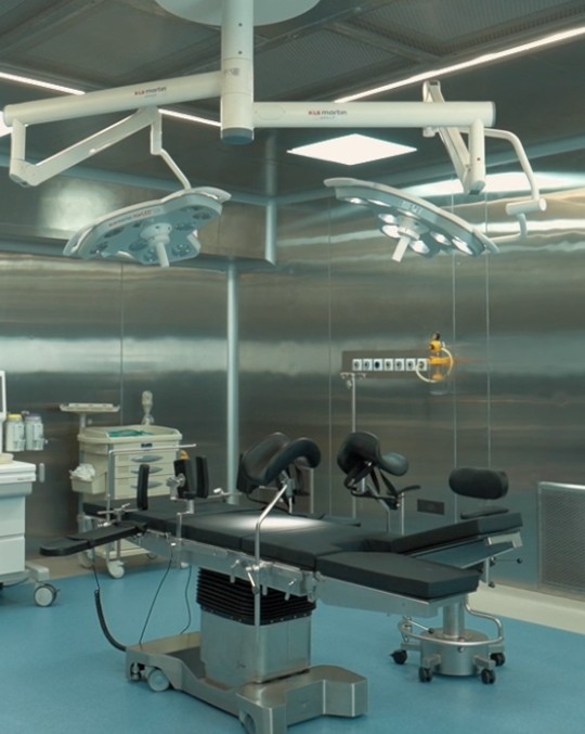 modern operating room with surgical equipment